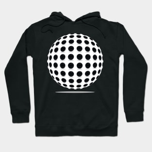 Black Polka Ball Pattern 1 Hoodie